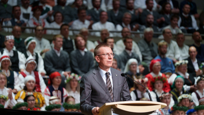 Valsts prezidenta Edgara Rinkēviča uzruna kopkoru koncertā XVI Latviešu Dziesmu un Deju svētkos Kanādā 