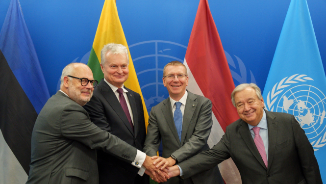 25.09.2024. Baltijas valstu prezidentu tikšanās ar ANO ģenerālsekretāru Antoniu Gutērrešu