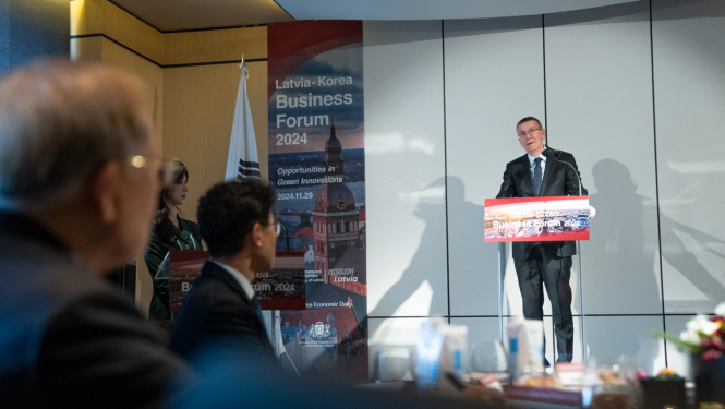 29.11.2024. Valsts prezidents atklāj Latvijas Republikas – Korejas Republikas biznesa forumu
