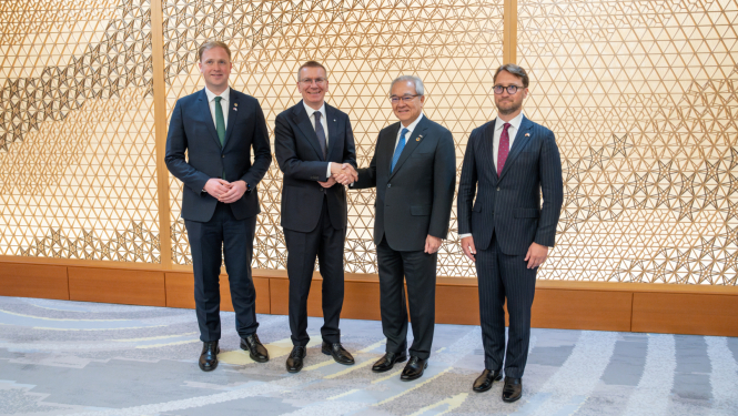 19.05.2025. Valsts prezidenta Edgara Rinkēviča tikšanās ar Japānas Lielā biznesa asociācijas pārstāvjiem