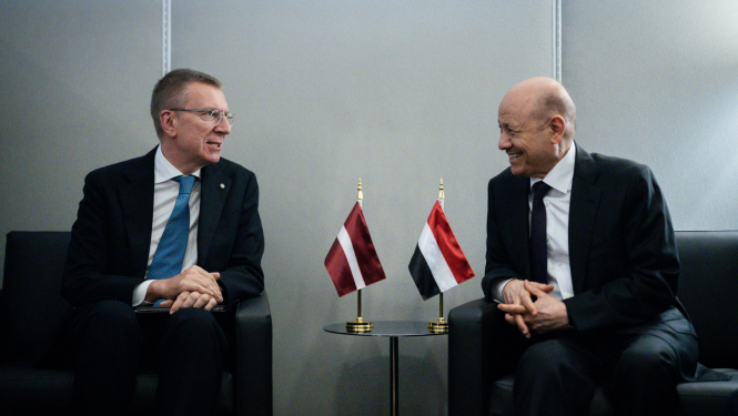 Valsts prezidenta Edgara Rinkēviča tikšanās ar Jemenas prezidenta vadības priekšsēdētāju Rašādu Muhammadu Alī al Alimi