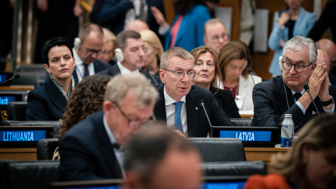 Valsts prezidenta Edgara Rinkēviča uzruna Starptautiskās koalīcijas Ukrainas bērnu atgriešanai sanāksmē 