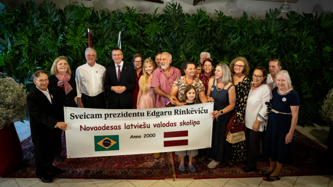 Valsts prezidents Edgars Rinkēvičs tiekas ar Brazīlijas latviešu kopienu