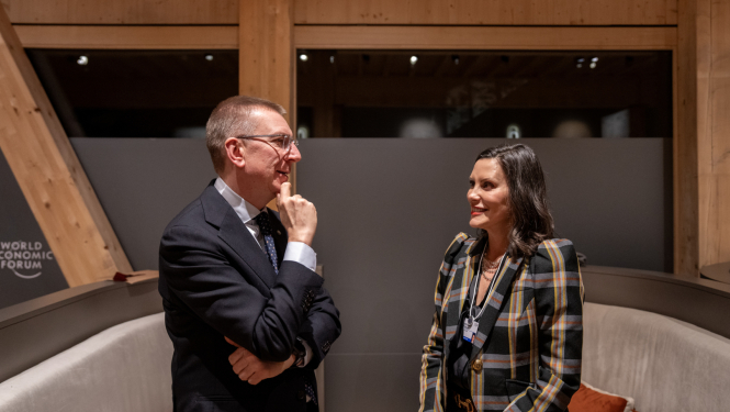 Valsts prezidenta Edgara Rinkēviča tikšanās ar ASV Mičiganas štata gubernatori Grēthenu Vitmeri