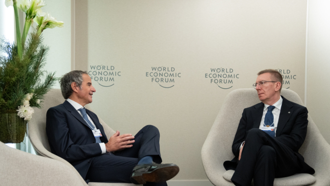 Valsts prezidenta Edgara Rinkēviča tikšanās ar Starptautiskās Atomenerģijas aģentūras ģenerāldirektoru Rafaelu Mariano Grosi