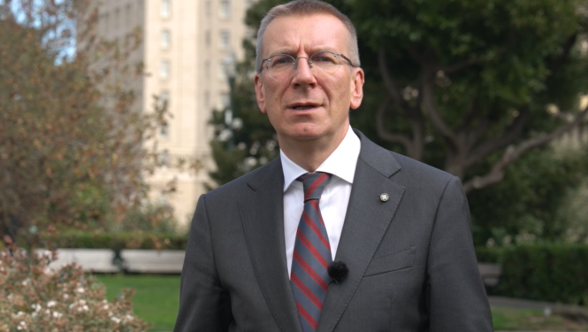 21.09.2024. Valsts prezidenta Edgara Rinkēviča komentārs darba vizītes ASV, Kalifornijā, noslēgumā