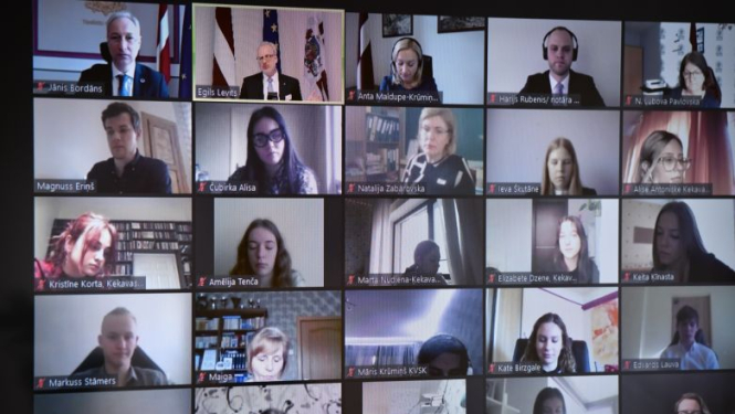 Valsts prezidents Egils Levits piedalās tiešsaistes konferencē “Notāru dienas”