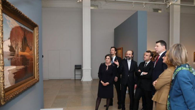 Valsts prezidents atklāj izstādi “Nepieradinātās dvēseles. Simbolisms Baltijas valstīs” Orsē muzejā Parīzē