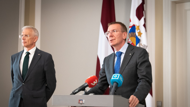 Krišjānis Kariņš un Edgars Rinkēvičs