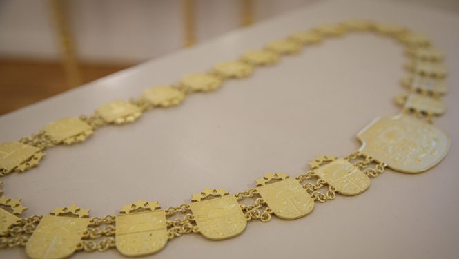 Tiesneša zvēresta svinīgā ceremonija - vizuālis