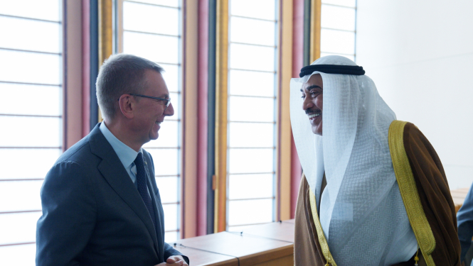 24.09.2024. Valsts prezidenta Edgara Rinkēviča tikšanās ar Kuveitas kroņprinci