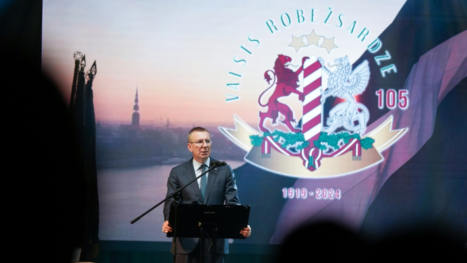 07.11.2024. Valsts prezidenta Edgara Rinkēviča dalība Valsts robežsardzes dibināšanas 105. gadadienai veltītajā svinīgajā pasākumā