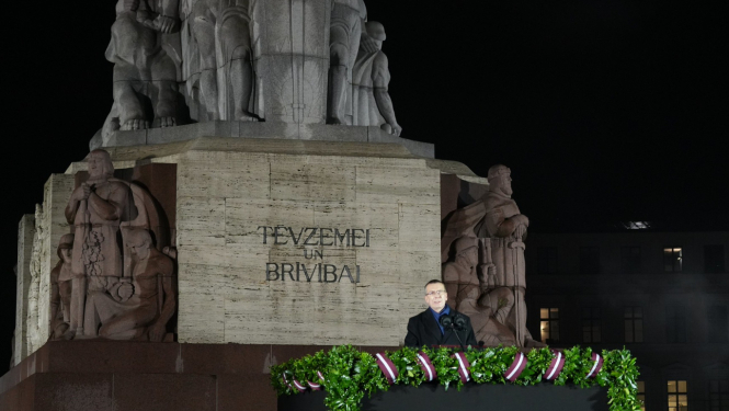 Valsts prezidenta Edgara Rinkēviča svētku uzruna pie Brīvības pieminekļa