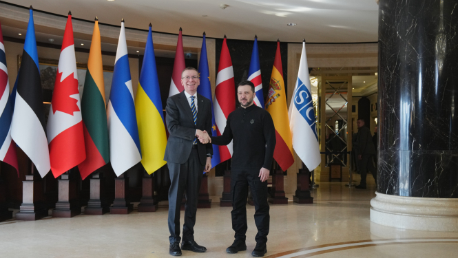 Valsts prezidents Edgars Rinkēvičs darba vizītē Ukrainā