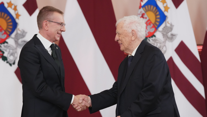 Latvijas valsts augstāko apbalvojumu pasniegšanas svinīgā ceremonija