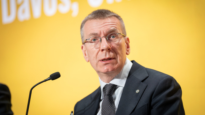 Valsts prezidents Edgars Rinkēvičs Pasaules Ekonomikas foruma Davosā