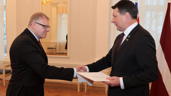 Valsts prezidents akreditē Islandes, Kolumbijas un Ganas vēstniekus