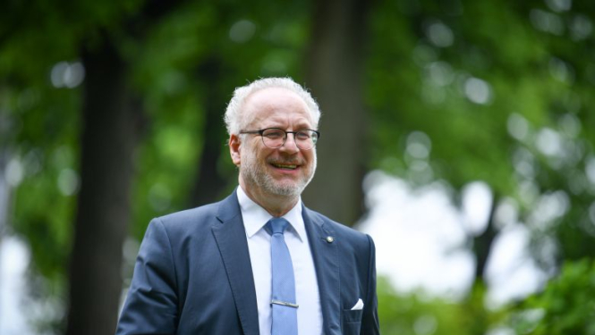 Valsts prezidenta Egila Levita uzruna Ekoskolu apbalvošanas pasākumā