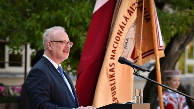 Valsts prezidenta Egila Levita uzruna Latvijas Nacionālās aizsardzības akadēmijas absolventu izlaidumā