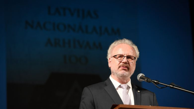 Valsts prezidenta Egila Levita uzruna Latvijas Nacionālā arhīva 100. gadadienas svinībās