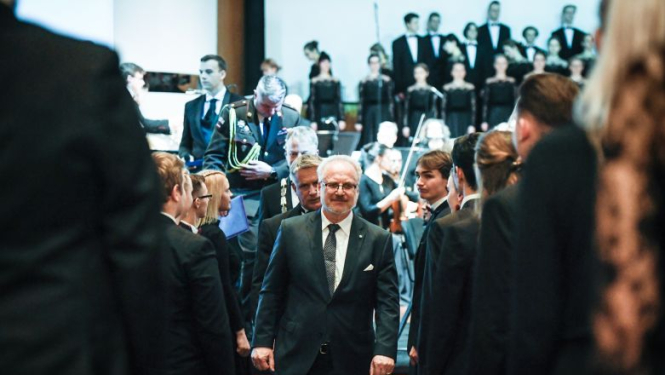 Valsts prezidenta Egila Levita uzruna Latvijas Mūzikas akadēmijas simtgades koncertā