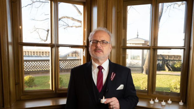 Valsts prezidenta Egila Levita sveiciens Lāčplēša dienā