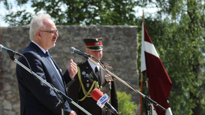 Valsts prezidenta Egila Levita uzruna Latvijas politiski represēto personu ikgadējā salidojumā Ikšķilē 2019. gada 3. augustā