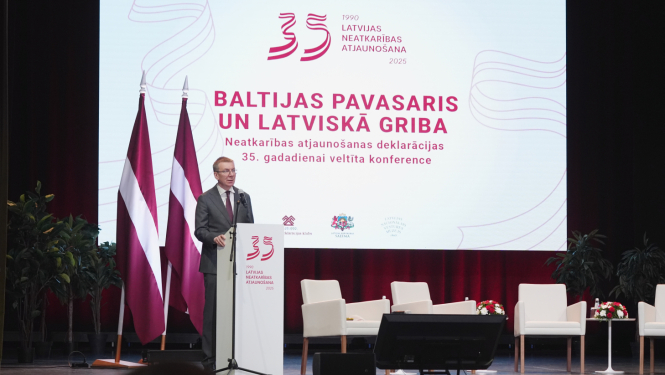 04.04.2025. Valsts prezidenta Edgara Rinkēviča dalība Neatkarības atjaunošanas deklarācijas 35. gadadienai veltītajā konferencē “Baltijas pavasaris un latviskā griba”