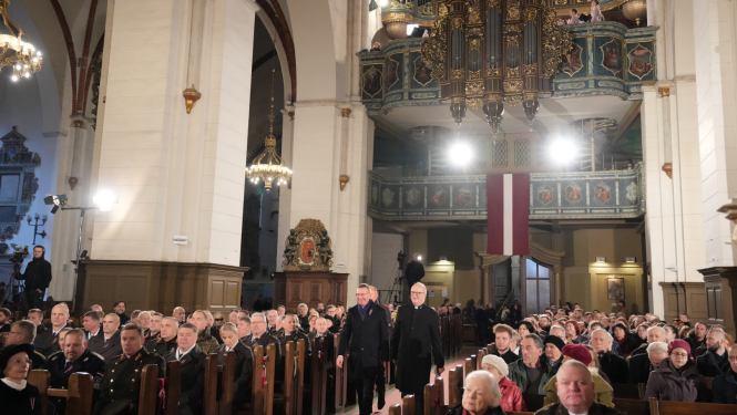 Valsts prezidenta Edgara Rinkēviča dalība ekumeniskajā dievkalpojumā Rīgas Doma baznīcā