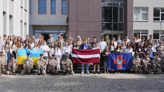President Edgars Rinkēvičs opens the camp for children of Ukrainian soldiers organized by the Youth Guard Center, meets with camp participants