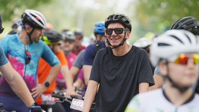 Valsts prezidents pirms starta Vienības braucienā Siguldā