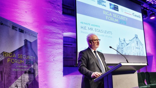 Valsts prezidenta Egila Levita uzruna Rīgas drošības forumā