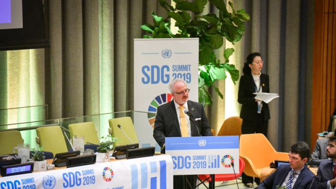 Valsts prezidenta Egila Levita uzruna ANO Ilgtspējīgas attīstības mērķu 6. paneļdiskusijā “Redzējums 2020–2030”