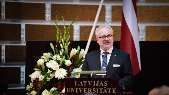 Valsts prezidenta Egila Levita uzruna Latvijas Universitātes Juridiskās fakultātes 100-gades pasākumā