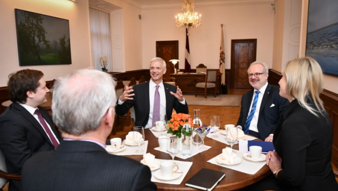 Valsts prezidenta Egila Levita tikšanās ar Ministru prezidentu Krišjāni Kariņu
