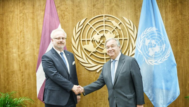 ANO ģenerālsekretārs atzinīgi novērtē Latvijas digitālo attīstību un aktīvo nostāju klimata pārmaiņu jautājumos