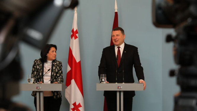 Valsts prezidenta Raimonda Vējoņa preses paziņojums pēc tikšanās ar Gruzijas prezidenti Salomi Zurabišvili