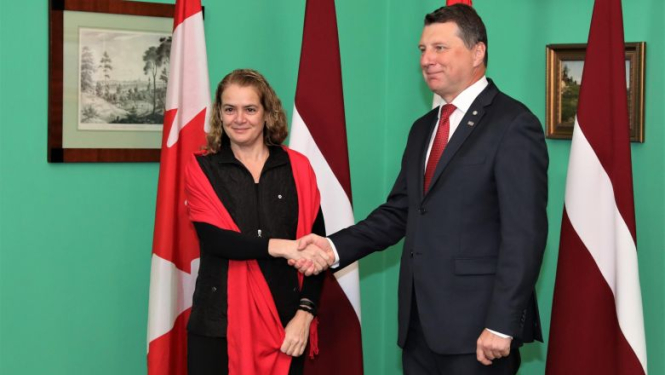 Latvija novērtē Kanādas ieguldījumu reģiona drošības stiprināšanā