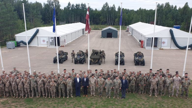 Valsts prezidents tiekas ar Zemessardzes 3. Latgales brigādes karavīriem un bataljonu instruktoriem