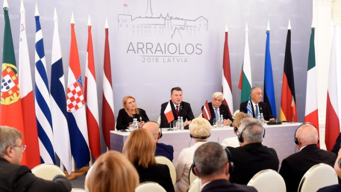 Valsts prezidenta Raimonda Vējoņa preses paziņojums pēc Arajološas grupas prezidentu tikšanās