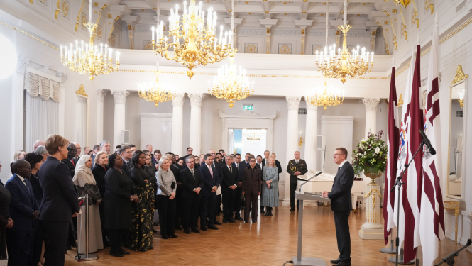 Valsts prezidenta Edgara Rinkēviča rīkota pieņemšana ārvalstu diplomātisko misiju Latvijā vadītājiem