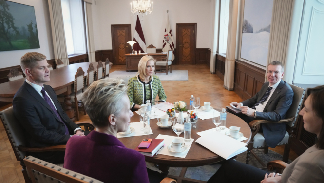 11.03.2025. Valsts prezidenta Edgara Rinkēviča tikšanās ar Latvijas Daudzbērnu ģimeņu apvienību