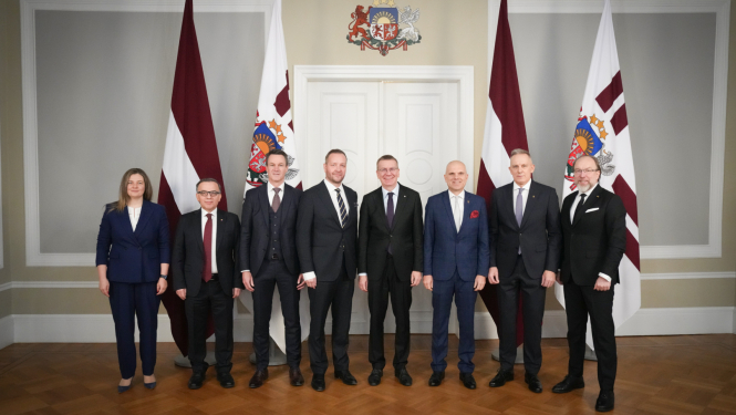 Valsts prezidenta Edgara Rinkēviča tikšanās ar Eiropas tirdzniecības kameru asociācijas “Eurochambres” direktoru padomes pārstāvjiem.