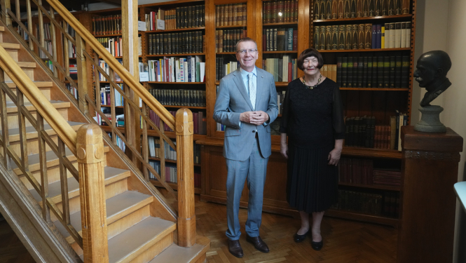Valsts prezidenta Edgara Rinkēviča vizīte Latvijas Nacionālajā mākslas muzejā