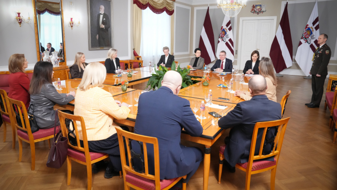 Valsts prezidenta Edgara Rinkēviča tikšanās ar Saeimas frakciju "Latvija pirmajā vietā"