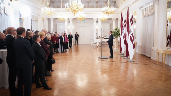 Valsts prezidenta Edgara Rinkēviča rīkota pieņemšana Latvijas Republikas diplomātisko misiju ārvalstīs vadītājiem