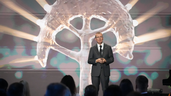 Valsts prezidents Edgars Rinkēvičs "Latvijas lepnums 2025" ceremonijā