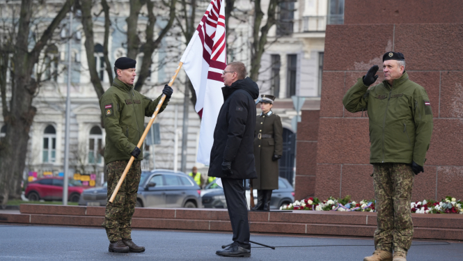 24.01.2025. Valsts prezidenta Edgara Rinkēviča dalība Nacionālo bruņoto spēku komandiera maiņas ceremonijā