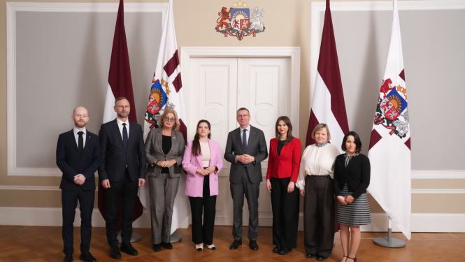 17.01.2025. Valsts prezidenta Edgara Rinkēviča tikšanās ar Saeimas frakcijas "Progresīvie" pārstāvjiem