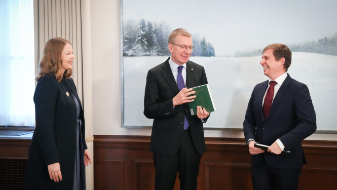 Edgars Rinkēvičs tiekas ar Latvijas eksportētāju asociācijas “The Red Jackets” pārstāvjiem